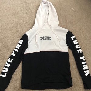 PINK black and white hoodie